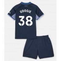 Fotbalové Dres Tottenham Hotspur Destiny Udogie #38 Dětské Venkovní 2023-24 Krátký Rukáv (+ trenýrky)